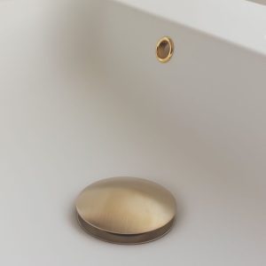 Ventil metalic auriu mat & inel supraplin auriu lucios